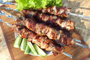 Шашлык с майонезом и лимоном Шашлык с майонезом и лимоном