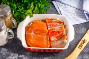 Засол красной рыбы с водкой