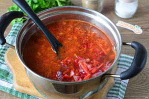 Борщ из красной капусты