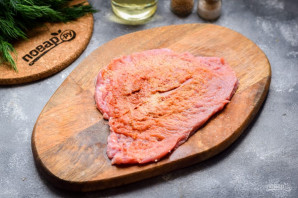 Рулетики из свинины с помидорами Рулетики из свинины с помидорами