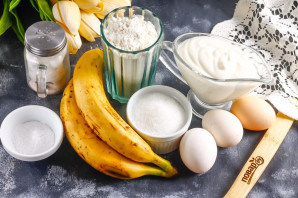 Банановый торт с карамелью