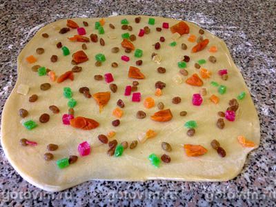 Кулич краффин с цукатами