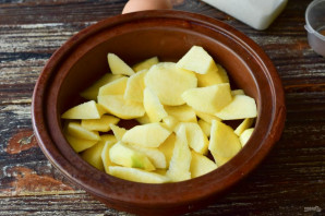 Яблочный флан