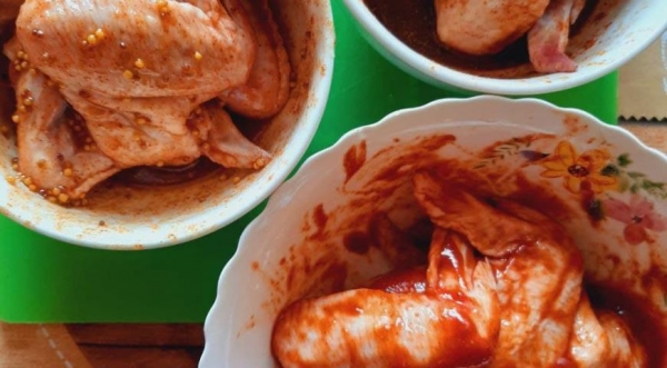Куриные крылышки в трех бесподобных маринадах, пошаговый рецепт с фото