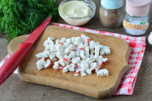 Салат "Остренькие крабы"