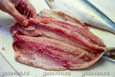 Рулет из сельди в горчичном маринаде, запеченный в духовке