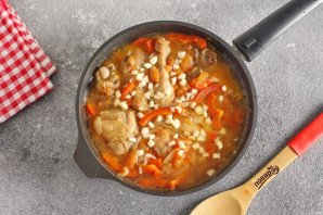 Чахохбили из курицы с болгарским перцем