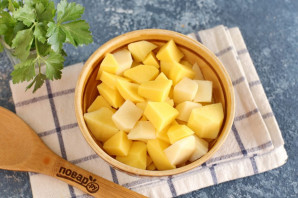 Борщ без капусты с солеными огурцами