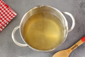 Суп с лапшой и лососем Суп с лапшой и лососем