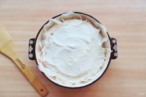 Насыпной пирог с абрикосами