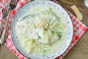 Зубатка в сливках