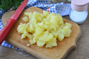 Салат с бужениной и кукурузой