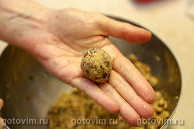 Овощные фрикадельки из нута с грибами