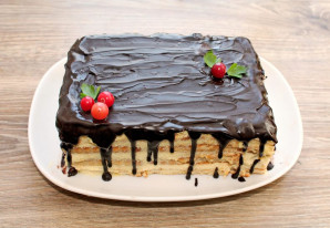 Торт из печенья "Топленое молоко"