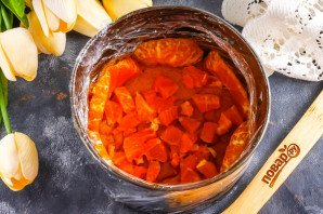 Муссовый мандариновый торт