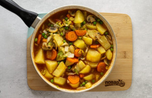 Овощное рагу без масла