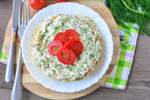 Кабачковый торт с плавленым сыром