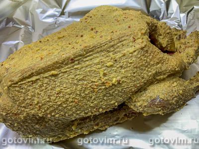 Гусь, фаршированный квашеной капустой 