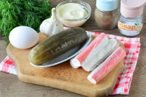 Салат "Остренькие крабы"