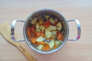 Тыквенный суп-пюре с шампиньонами