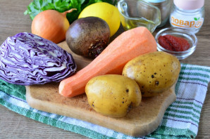 Борщ из красной капусты