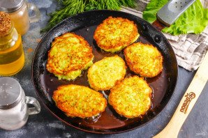 Кабачковые котлеты с манкой