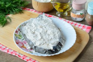 Зубатка в сливках