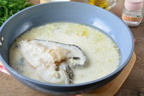 Зубатка в сливках