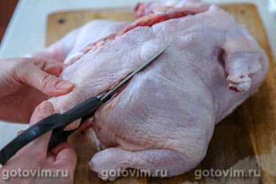 Курица в двойном маринаде, запеченная духовке