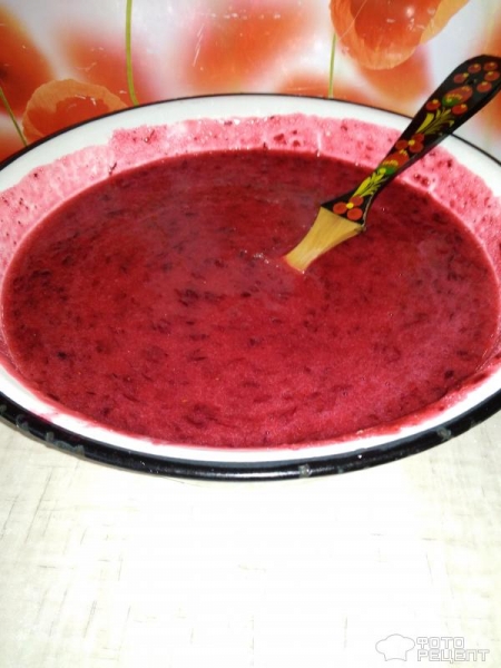 Рецепт: Брусника, протертая с сахаром - Свежая брусника без варки на зиму Рецепт: Брусника, протертая с сахаром - Свежая брусника без варки на зиму