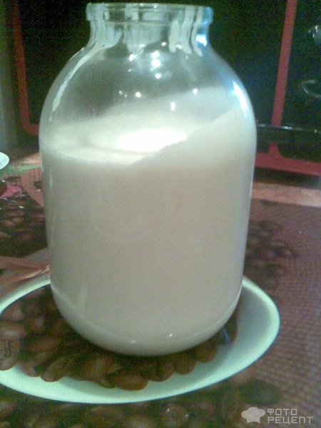 Рецепт: Домашняя ряженка - Вкуснейшая ряженка,приготовленная дома