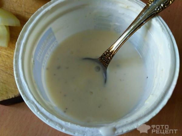 Рецепт: Дорада жареная - С луком и сметаной Рецепт: Дорада жареная - С луком и сметаной