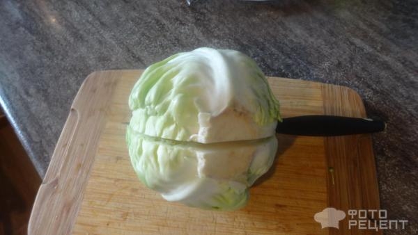 Рецепт: Молодая капуста, слайсы в сухарях - Нежное,вкусное блюдо.