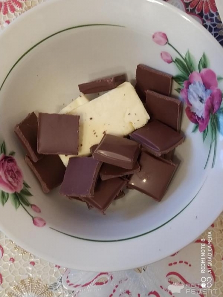 Рецепт: Печенье шоколадное - За 7 минут!