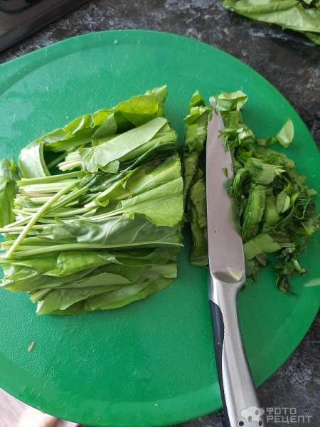 Рецепт: Щи из щавеля - на курином бульоне