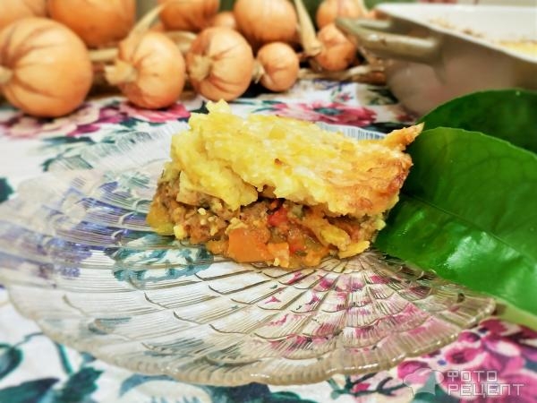 Рецепт: Сложная запеканка - Почти "Пастуший пирог"