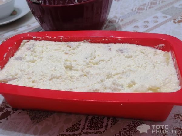 Рецепт: Запеканка творожно-фруктовая - без сахара