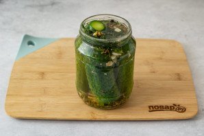 Огурцы с горчицей на зиму