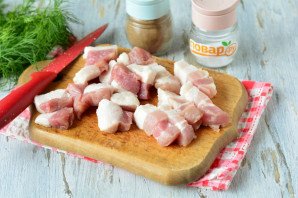 Жареная картошка с грудинкой