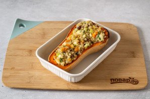 Тыква фаршированная киноа