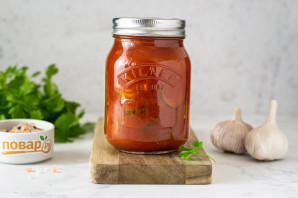 Огурцы в томате на зиму Огурцы в томате на зиму