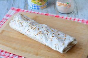 Рулет из лаваша с черносливом