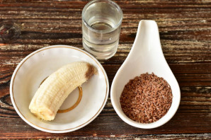 Льняная каша с бананом