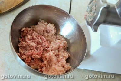 Котлеты из свинины и курицы