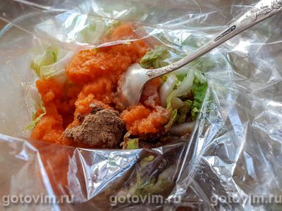 Пекинская капуста в рукаве для запекания