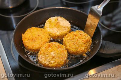 Рисовые котлеты с кукурузой