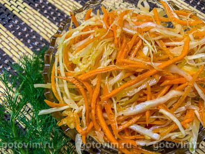 Салат из капусты и моркови по-корейски