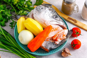 Уха из лосося в мультиварке