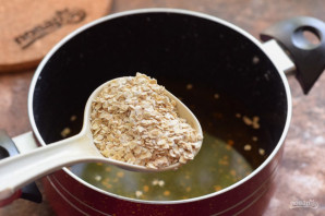 Овсяная каша на яблочном соке