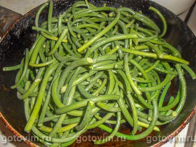 Жареные чесночные стрелки